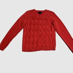 Lands' End Drifter Women's Knit Sweater SIZE L Long Sleeve 100% Cotton